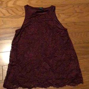 Rue 21 Red lace shirt